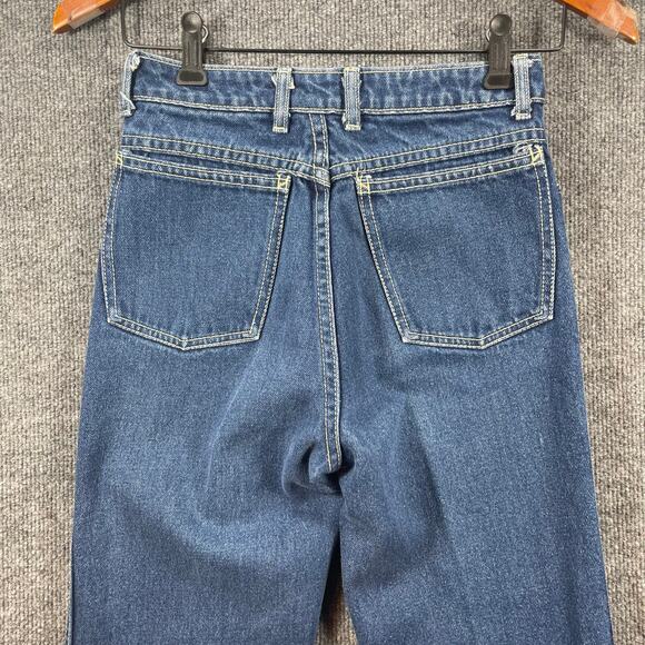 VTG Sasson Jeans Women's 5 Blue Dark Wash Style 31015 High Waist Straight Leg - Picture 7 of 11